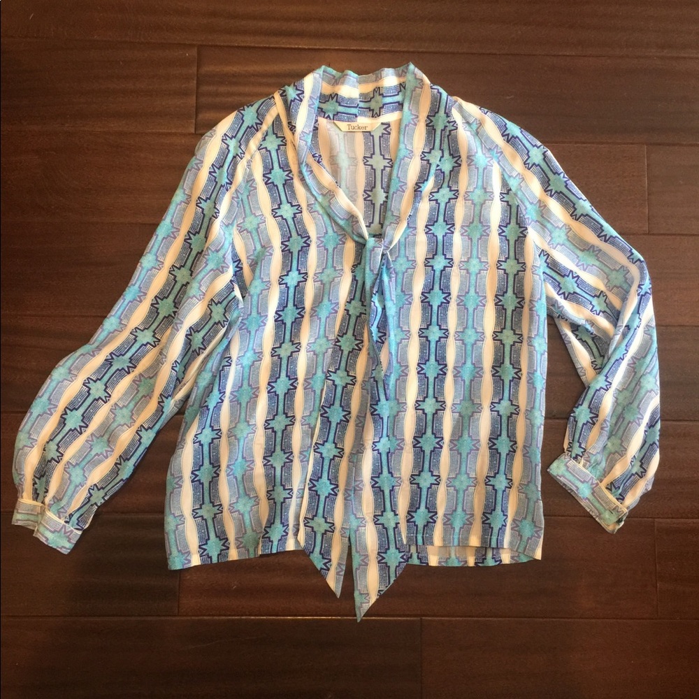 Tucker silk blouse